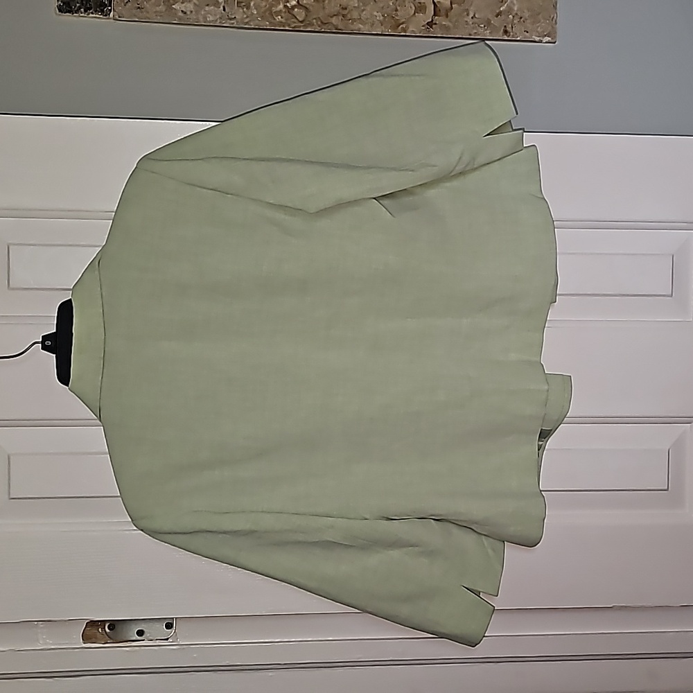 Sag Harbor Light Green Jacket Woman's Size 10P - Picture 12 of 12